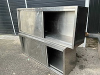 Rvs keukenkast (2x) - afbeelding 3 van  5