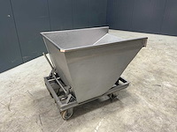 Rvs kiepkantelbak - afbeelding 1 van  4