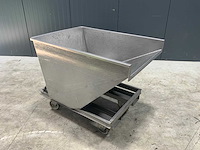 Rvs kiepkantelbak - afbeelding 2 van  4