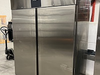 Rvs koelkast 2-deurs 1200 liter 148x83x205 cm ecofrost - afbeelding 3 van  4