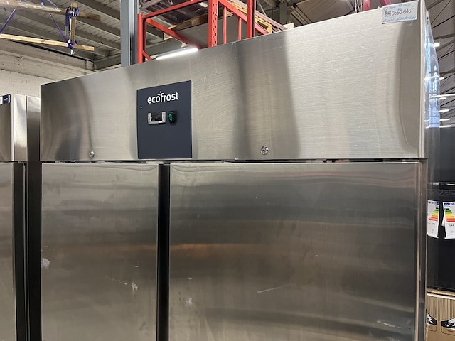 Rvs koelkast 2-deurs 1200 liter 148x83x205 cm ecofrost - afbeelding 8 van  13