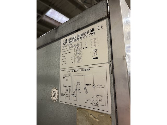 Rvs koelkast 73x83x200 cm ggm gastro, ks700 - afbeelding 5 van  5
