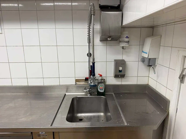 Rvs koelmeubel met spoelbak - afbeelding 2 van  13