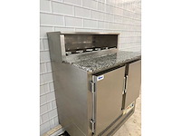 Rvs koelwerkbank met ingebouwde saladette - afbeelding 6 van  6