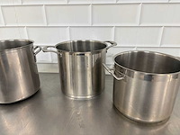 Rvs kook pan (4x)