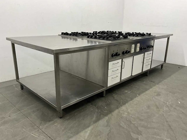 Rvs kookeiland - afbeelding 5 van  12