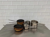 Rvs kookpan (12x) - afbeelding 1 van  3