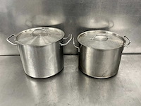 Rvs kookpan (2x) - afbeelding 1 van  3