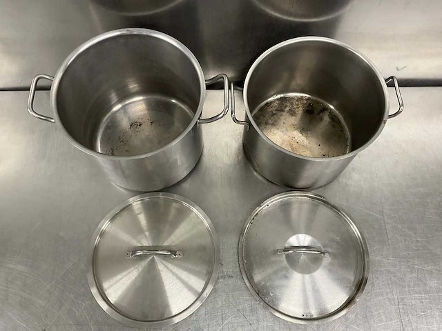 Rvs kookpan (2x) - afbeelding 2 van  3