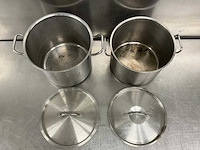 Rvs kookpan (2x) - afbeelding 2 van  3