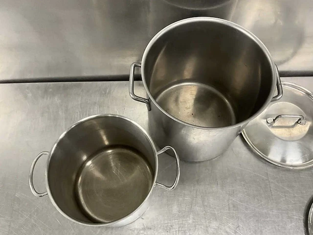 Rvs kookpan (2x) - afbeelding 2 van  2
