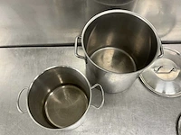 Rvs kookpan (2x) - afbeelding 2 van  2