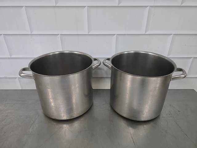Rvs kookpan (2x) - afbeelding 1 van  4
