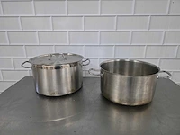 Rvs kookpan (2x)