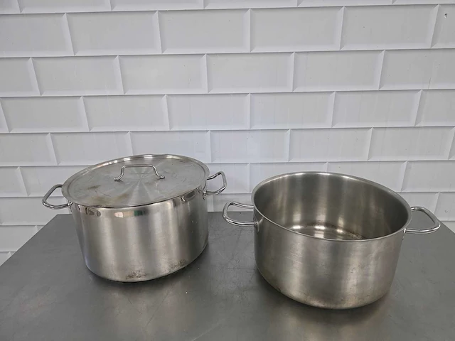 Rvs kookpan (2x) - afbeelding 2 van  4