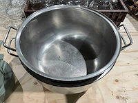 Rvs kookpan ø 39 cm (2x) - afbeelding 2 van  3