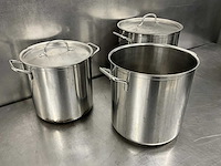 Rvs kookpan (3x) - afbeelding 2 van  2
