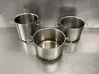 Rvs kookpan (3x)