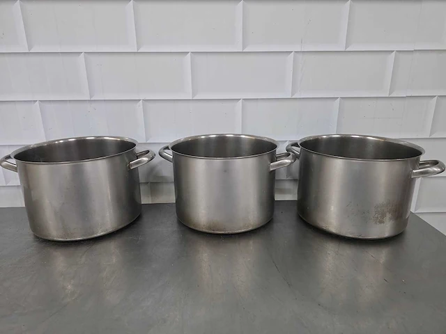 Rvs kookpan (3x) - afbeelding 2 van  4