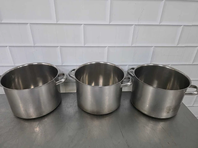Rvs kookpan (3x) - afbeelding 3 van  4