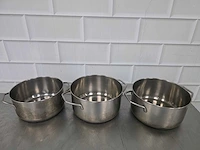 Rvs kookpan (3x) - afbeelding 2 van  4