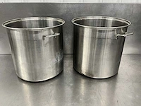 Rvs kookpan ø 44 cm (2x)