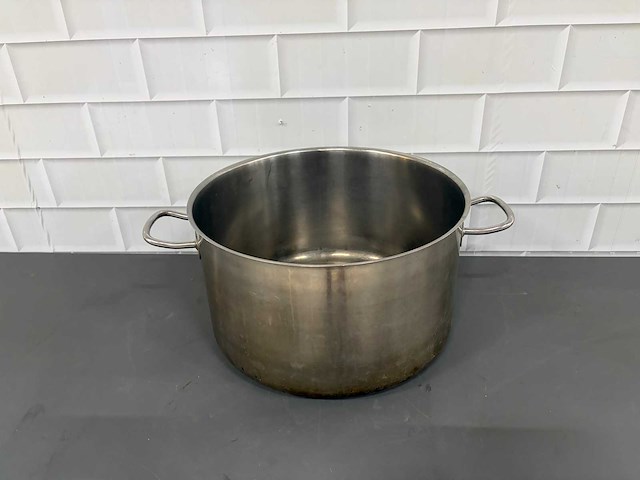 Rvs kookpan 46x28 cm - afbeelding 1 van  3