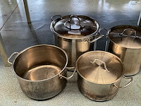 Rvs kookpan (4x) - afbeelding 2 van  3