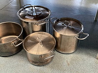 Rvs kookpan (4x) - afbeelding 3 van  3