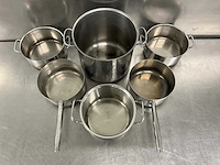 Rvs kookpan (6x) - afbeelding 2 van  2