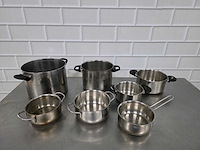 Rvs kookpan (7x) - afbeelding 1 van  3