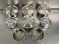 Rvs kookpan (8x) - afbeelding 1 van  4