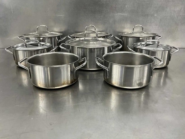 Rvs kookpan (8x) - afbeelding 4 van  4