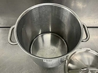 Rvs kookpan met deksel ø 30 cm - afbeelding 2 van  3