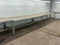 Rvs leestafel met lichtstraat (8x) - afbeelding 2 van  5