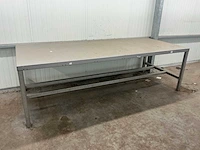 Rvs leestafel met lichtstraat (8x) - afbeelding 4 van  5