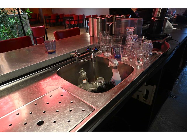 Rvs lekblad met 2-taps tapkraan - afbeelding 4 van  6