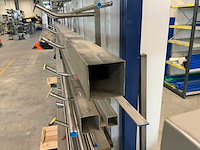 Rvs lengtes op rvs draagarmstelling - afbeelding 1 van  1