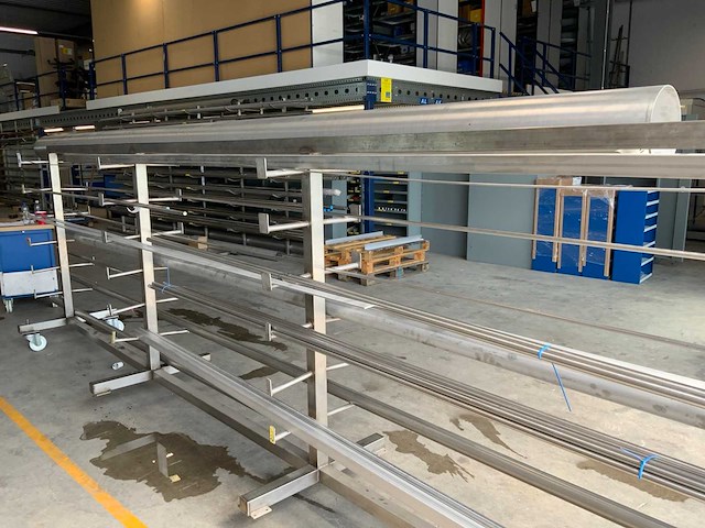 Rvs lengtes op rvs verrijdbare draagarmstelling - afbeelding 4 van  13