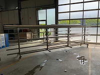 Rvs lengtes op rvs verrijdbare draagarmstelling - afbeelding 1 van  13