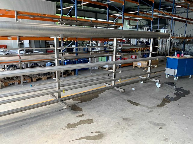 Rvs lengtes op rvs verrijdbare draagarmstelling - afbeelding 7 van  13