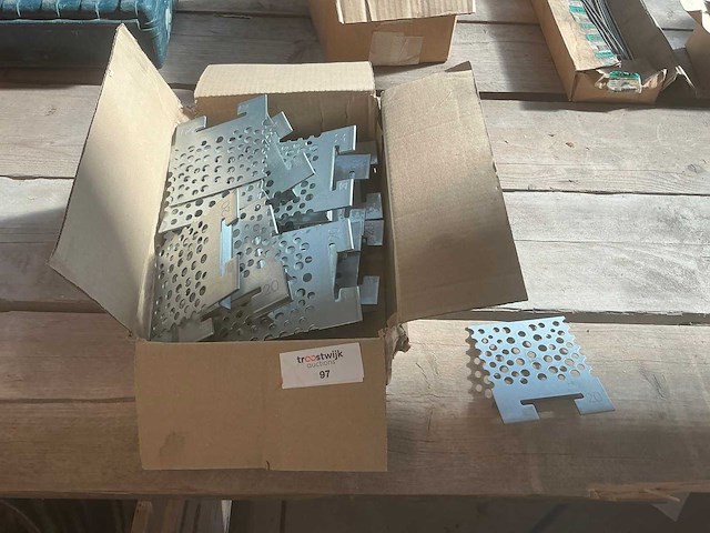 Rvs lijmplaten (50x) - afbeelding 1 van  3