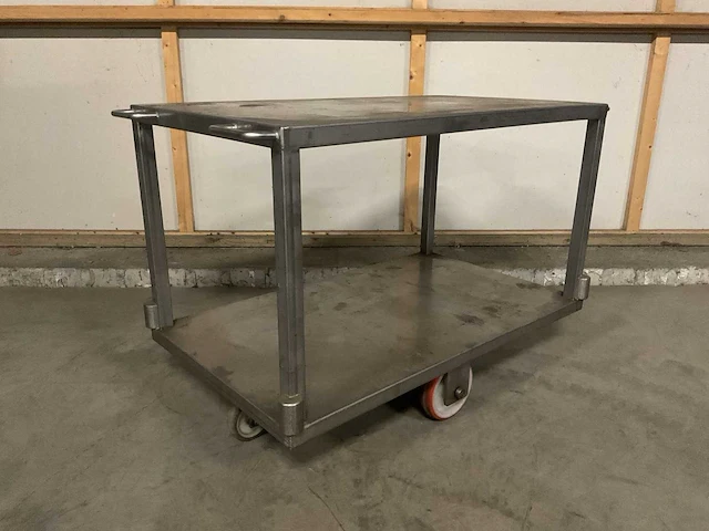 Rvs magazijntrolley - afbeelding 1 van  4