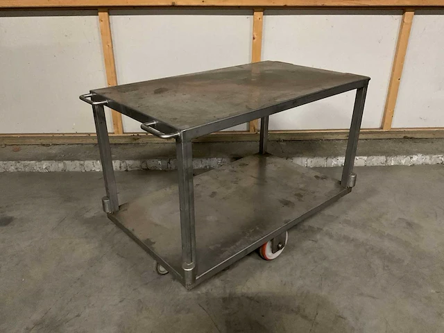 Rvs magazijntrolley - afbeelding 2 van  4