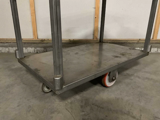 Rvs magazijntrolley - afbeelding 3 van  4