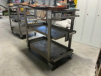 Rvs magazijnwagen (3x) - afbeelding 1 van  5