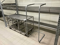 Rvs magazijnwagen/bakkenwagen - afbeelding 4 van  4