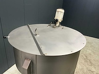 Rvs menghopper met roerwerk - afbeelding 2 van  5