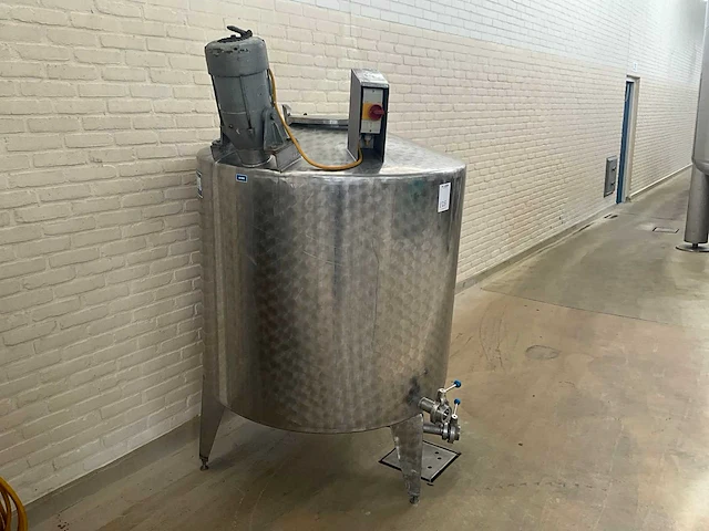 Rvs mengtank (circa 450liter) - afbeelding 1 van  9
