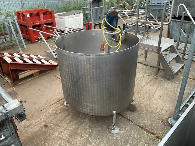 Rvs mengtank - afbeelding 1 van  6